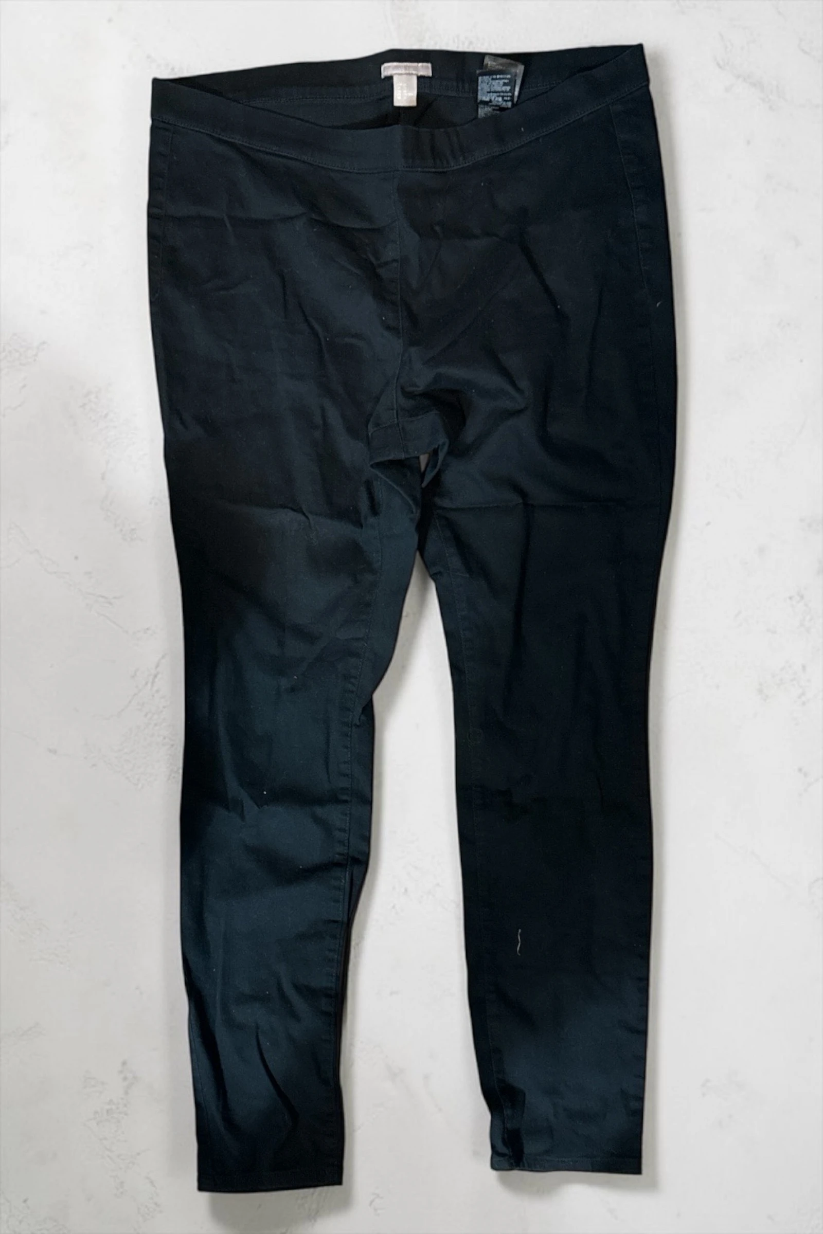 Pantalón negro elástico H&M mujer T50 cómodo recto